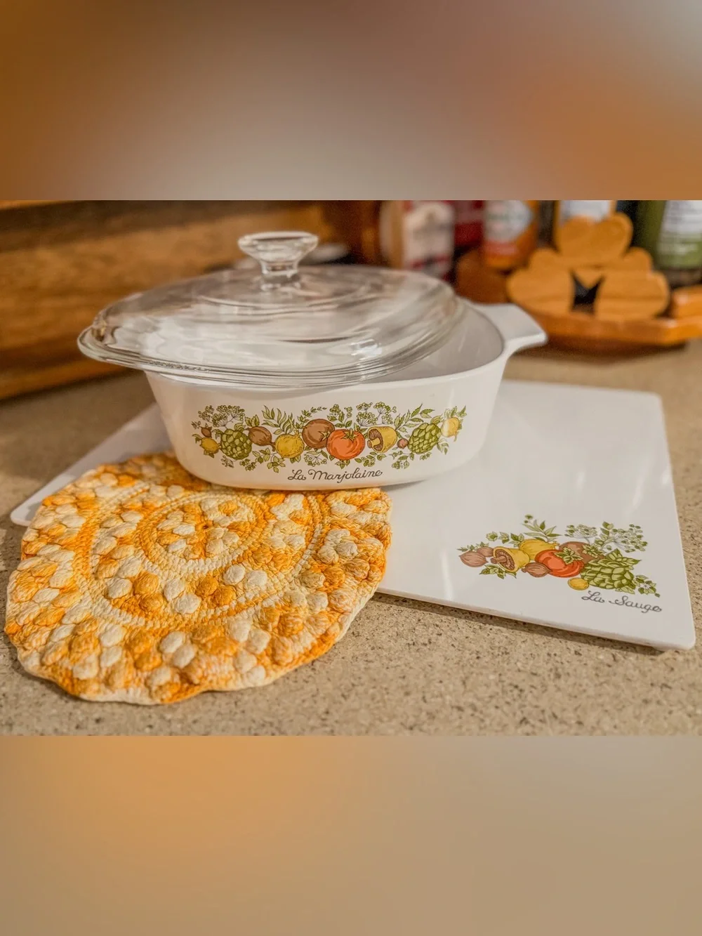 Vintage CorningWare Spice of Life 2 Qt Casserole Curated Set